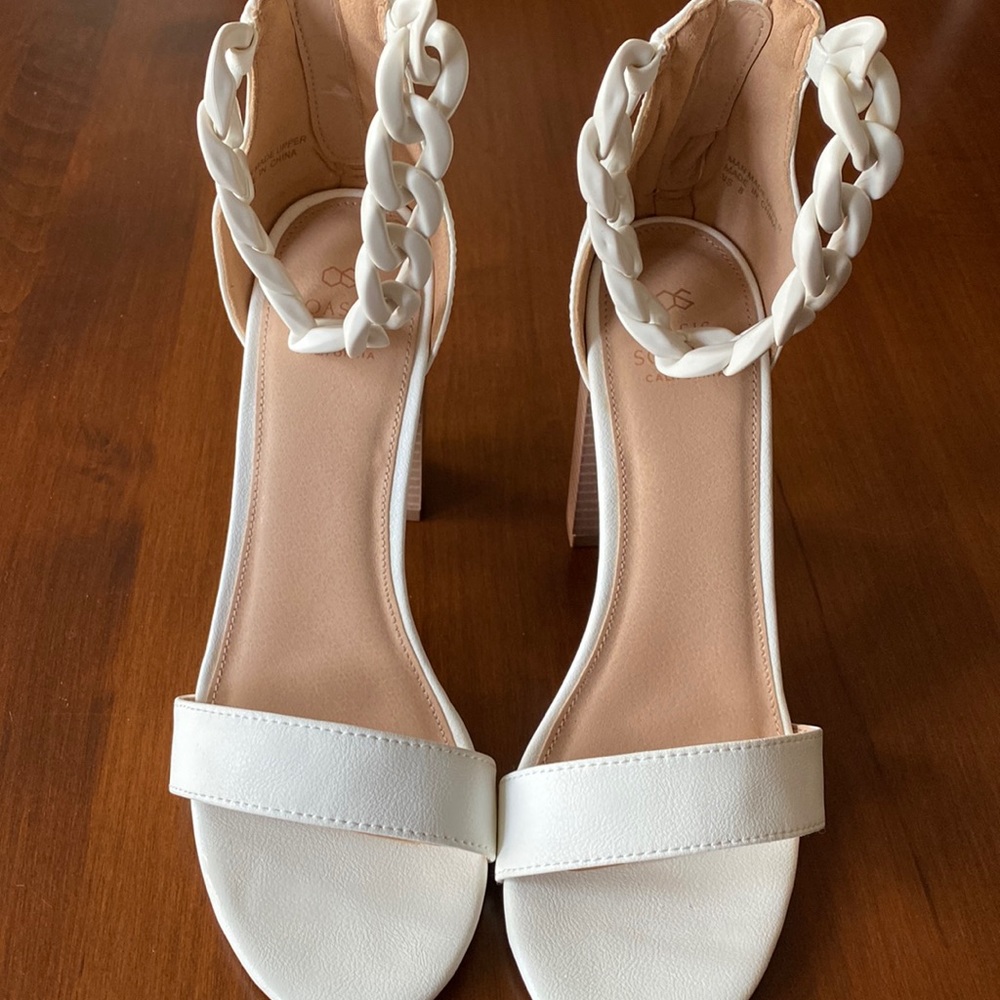 Oasis society heeled sandal shoe size 8